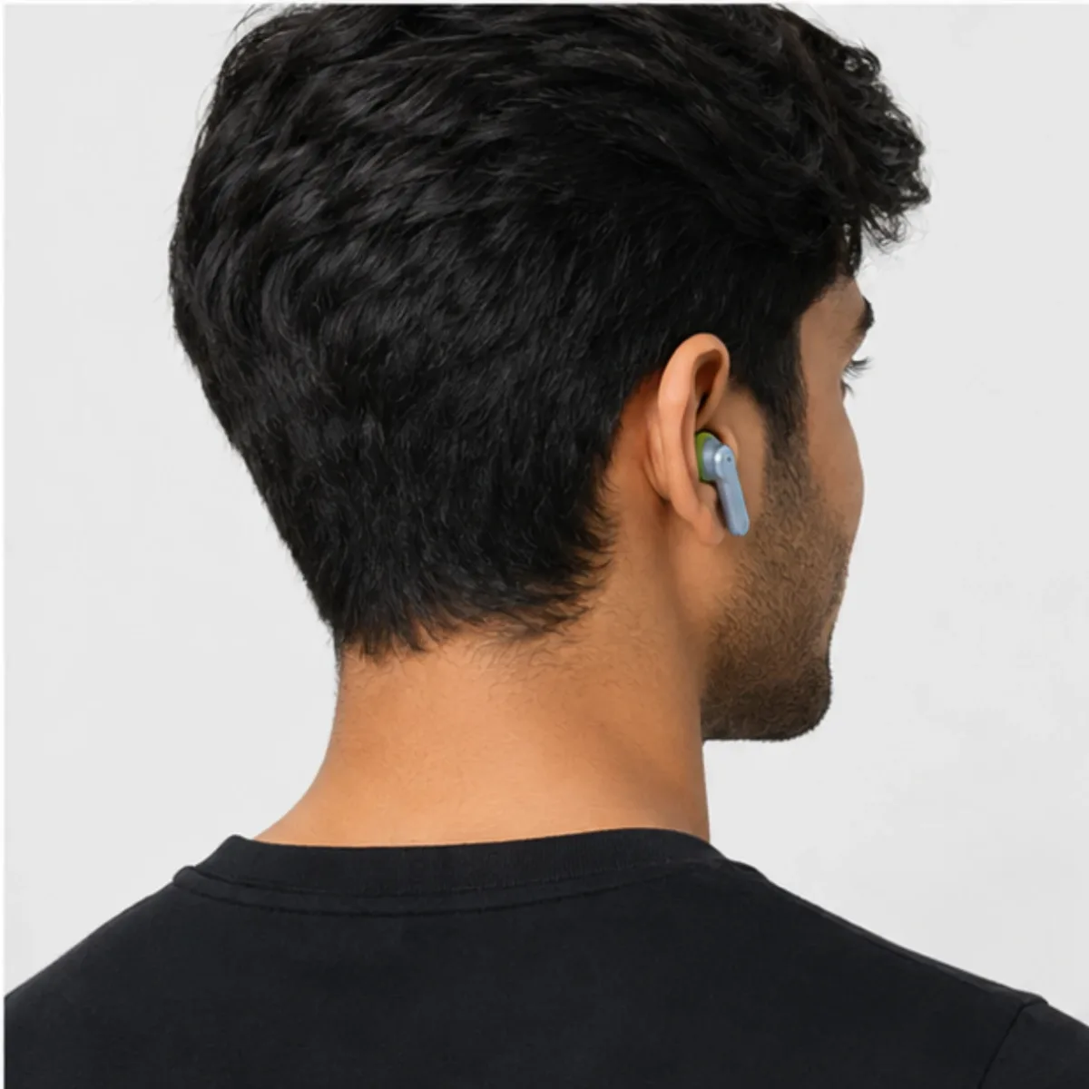 Wireless Bluetooth TWS Earbuds with Charging Case – Blue & Lime Green